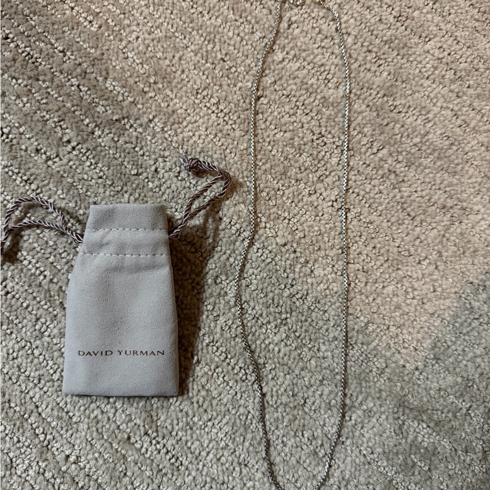 David Yurman Twisted Silver Necklace